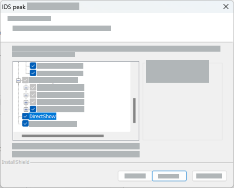 Fig. 2: Install DirectShow (Windows)