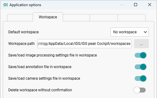 Fig. 263: Workspace settings