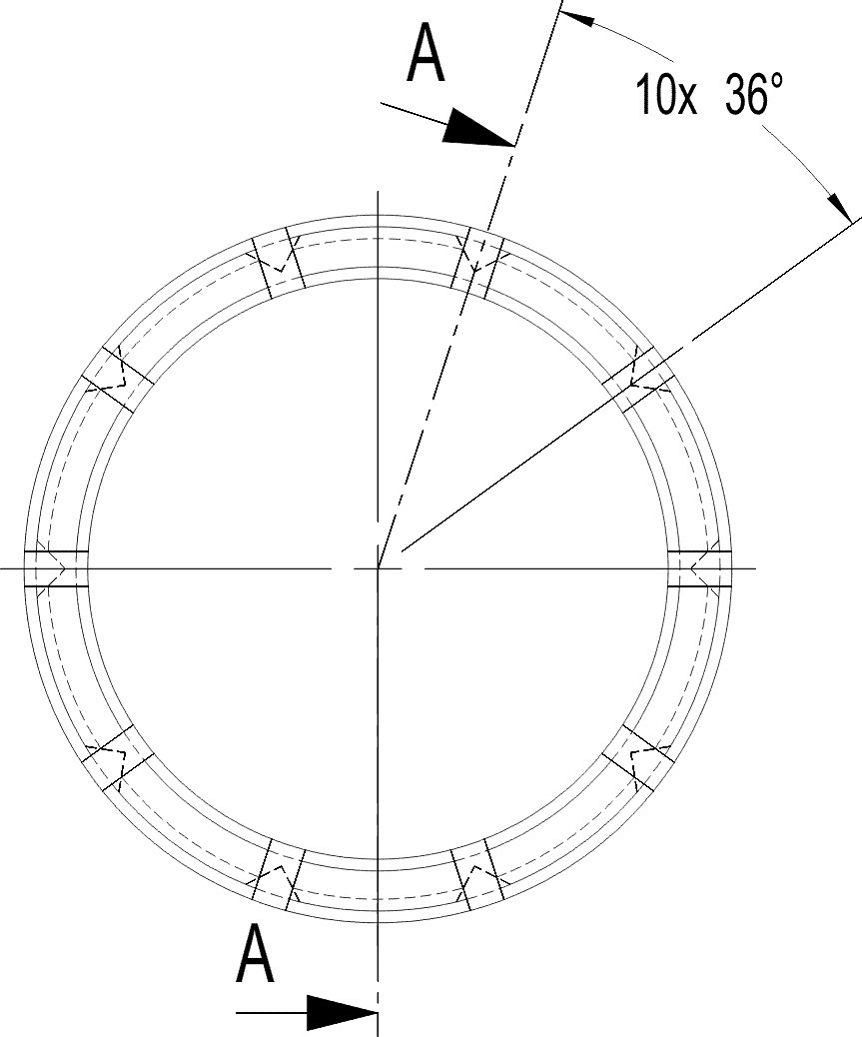 Fig. 485: Rotation angle of adjusment ring