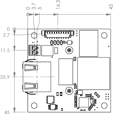 Fig. 613: GigE uEye LE with CS-mount - rear view