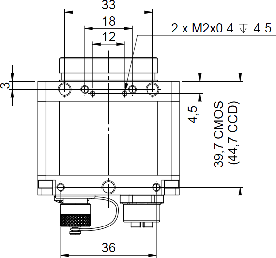 Fig. 639: GigE uEye RE PoE -  bottom view