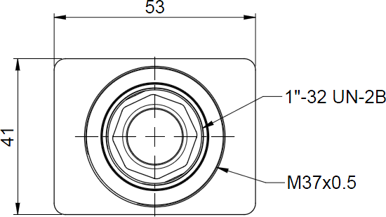 Fig. 636: GigE uEye RE PoE - front view