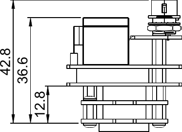 Fig. 691: GigE uEye SE OEM version 2 - Top view (CCD)