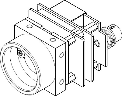 Fig. 681: GigE uEye SE OEM version with CMOS - 3D view