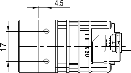 Fig. 685: GigE uEye SE OEM version - Side view (CCD)