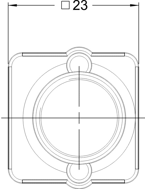 Fig. 464: USB uEye LE lens holder - top view