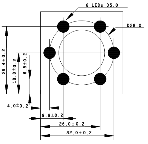 Fig. 469: USB uEye LE with lighting board (view from top)