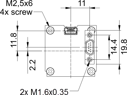Fig. 538: USB uEye SE OEM version 2 - Rear view