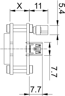 Fig. 539: USB uEye SE OEM version 2 (CMOS) - Top view