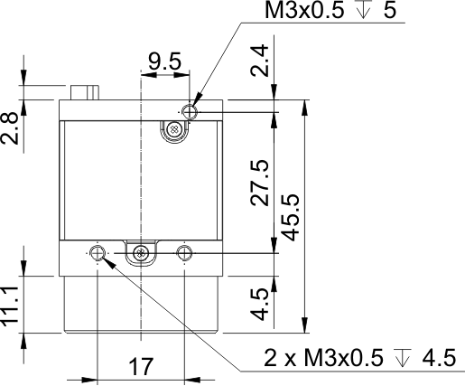 Fig. 522: USB uEye SE (CCD) - top view