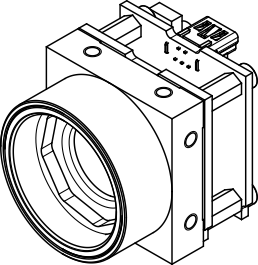 Fig. 524: USB uEye SE OEM version 1 (CMOS) - 3D view