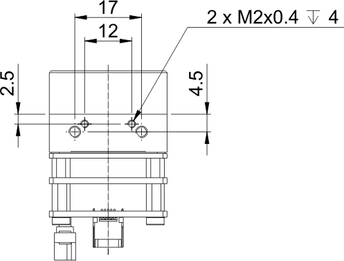 Fig. 534: USB uEye SE OEM version 1 (CCD) - bottom view
