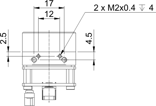 Fig. 531: USB uEye SE OEM version 1 (CMOS) - bottom view