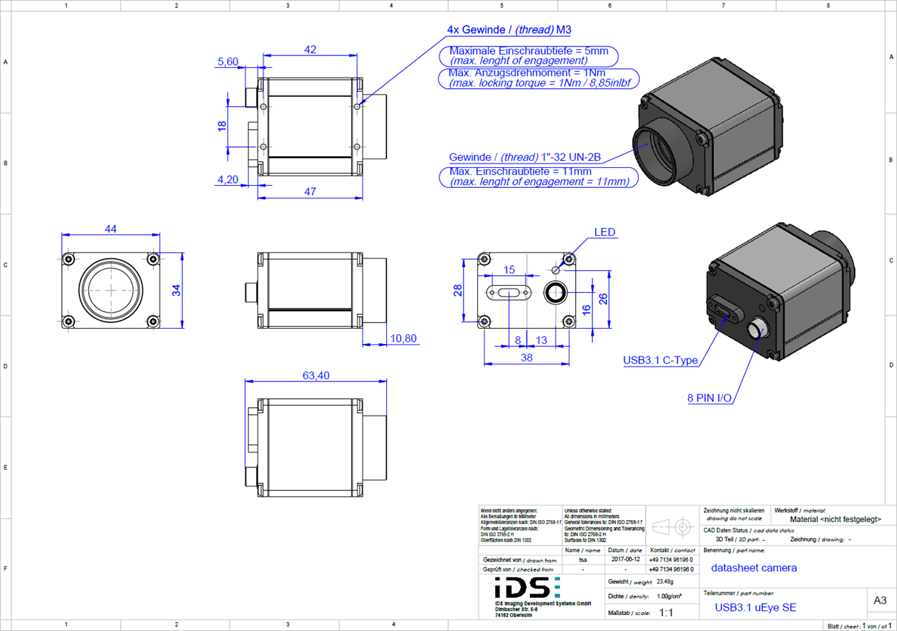 Fig. 354: uEye SE USB 3.1 Gen 1