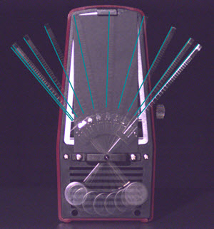 Fig. 29: Image of a moving object that was captured using multi integration mode