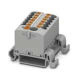 Phoenix Contact Push-In Distribution Block for DIN Rail Mounting