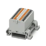 PTFIX 18X2,5-NS35A GY - 3273176 - Phoenix Contact Push-In Distribution Block for DIN Rail Mounting