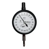 Mitutoyo Dial Gauge, Flat Back, ISO Type - Series 2 - Jeweled Bearing, Shockproof, 1mm, 0,001mm