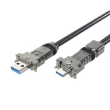 USB3 AOC, USB-A USB-C, straight, screwable, 10 m IDS Interface Cables
