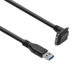 IDS USB 3, standard cable, angled downwards, screwable, 0.3 m