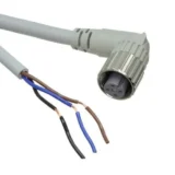 Omron XS2F-D422-DC0-F M12 3-Core Right-Angle Socket Cable, 2 m