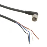 Omron XS3F-M422-405-A M8 right-angle socket connector cable, 5 m