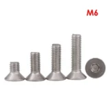 304 Hex Socket Flat Head Cap Screws - M6