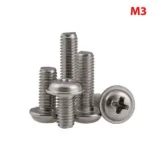 Round Head Screw with Pad M3