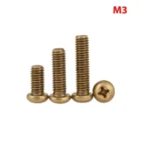 Copper Pan Head Screws M3 - 20pcs