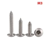 316 Cross Recessed Flat Head Tapping Screws M3