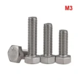 304 Hex Bolt M3 - 10pcs