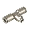 Trachea Quick Plug Connector 304 Stainless Steel Three Way Through Reducer (2)