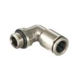 All Copper Nickel-Plated Quick-Plug Connector Trachea Pneumatic Connector Right Angle Elbow External Thread